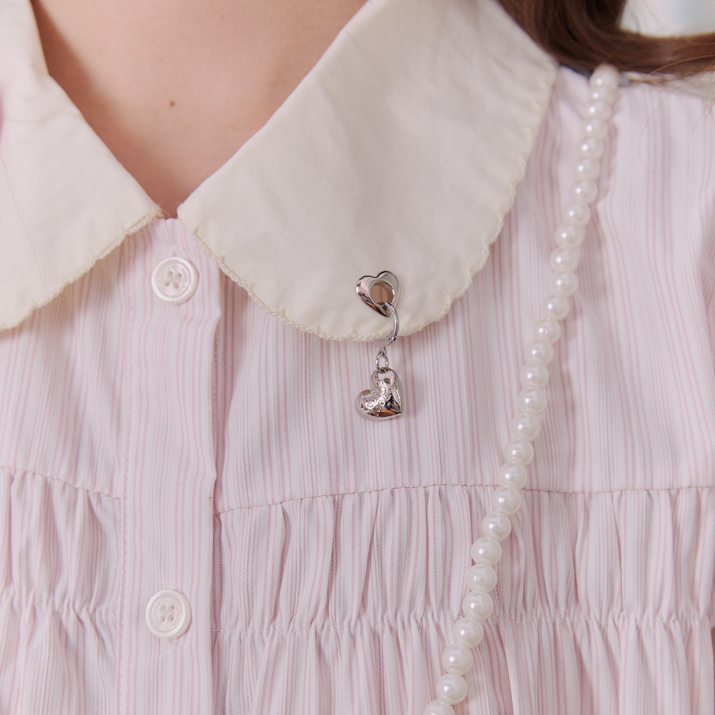DAILYLOOK.SM --- Bella dress มินิเดรสคอปก แขนตุ๊กตา กระโปรงระบายสองชั้น รูปที่ 4