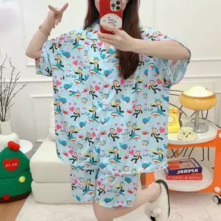 ชุดนอนสาวอวบ คอตต้อนนิ่ม อก 43-54-60 ป้ายY ส่งฟรี