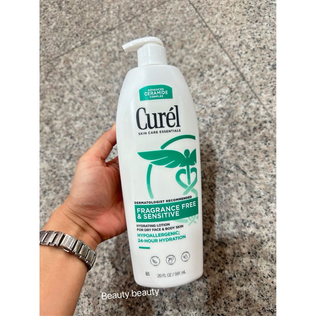 Curel Fragrance Free Comforting Moisturizer Body Lotion 591ml. สำหรับผิวแห้งและผิวบอบบาง ผสมเซราไมด์