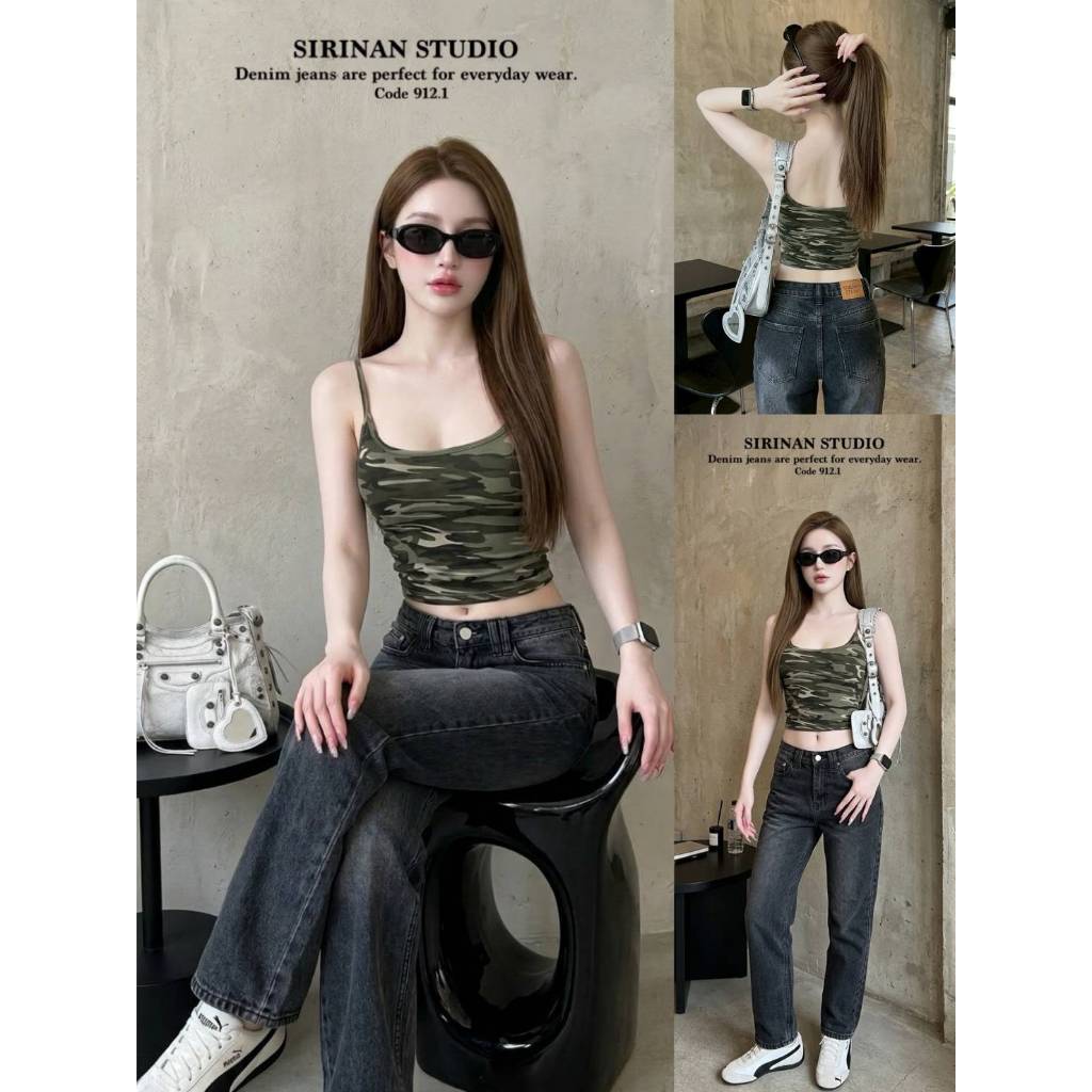 【SIRINAN STUDIO】 SRN 912.1 "JEANS""กระบอกเล็กเอวต่ำ ทรงในตำนาน"