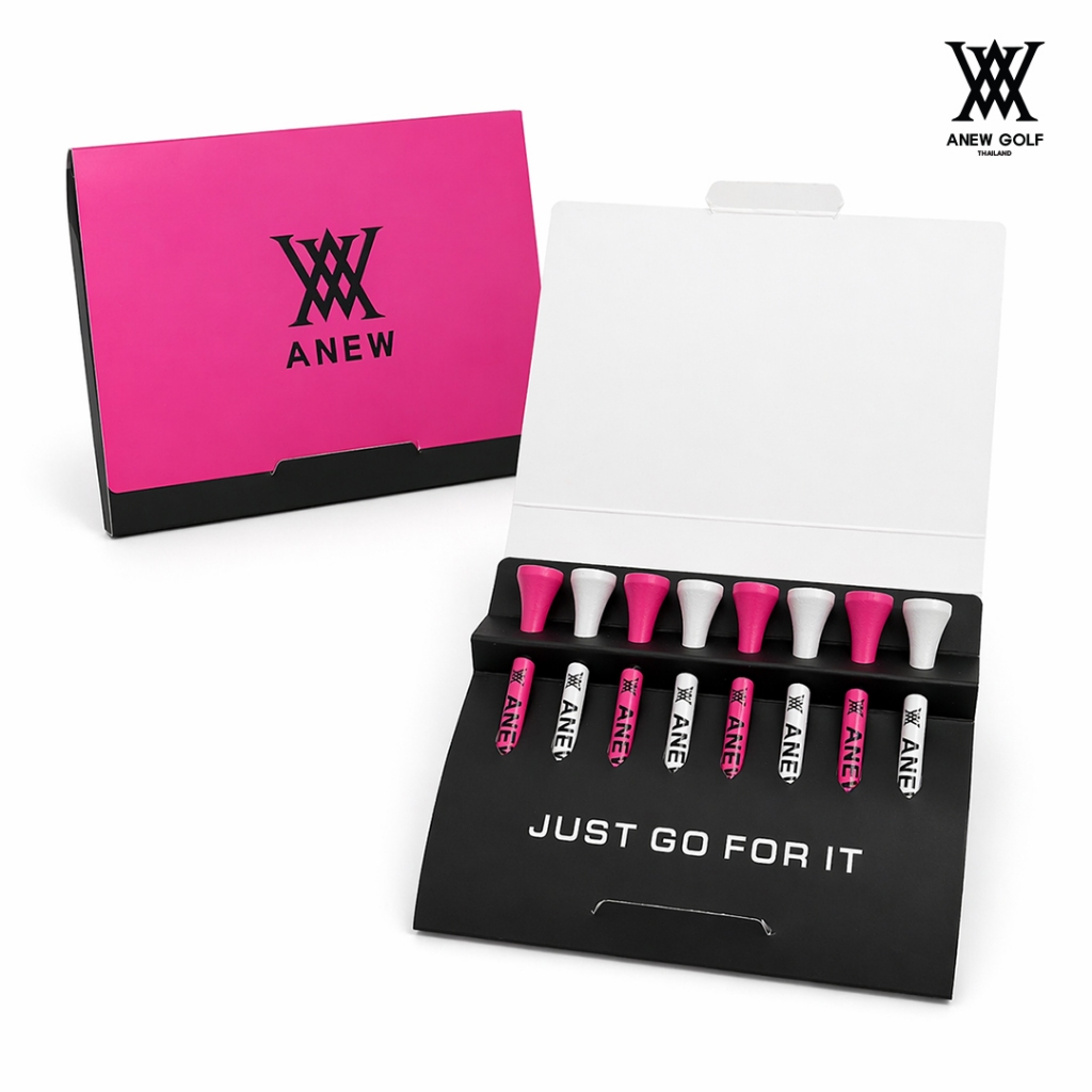 ANEW GOLF Tee WOOD TEE SET สีชมพู