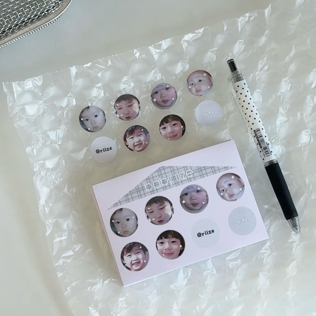 ꒰ พร้อมส่ง ♡ ꒱ สติกเกอร์ได้คัท baby riize 1 แผ่น