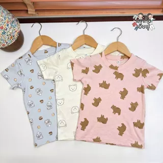 FUFU เสื้อยืดเด็ก ลายแฟชั่น Size S-XL อายุ 1- 8 ปี แขนสั้น คอกลม ใส่ได้ทั้งเด็กชาย/เด็กหญิง(TSF-2)