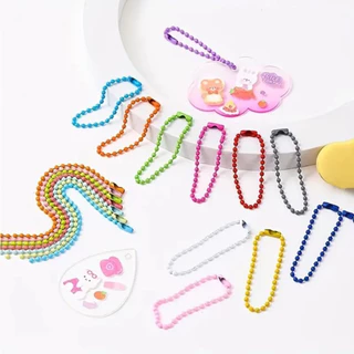 100เส้น โซ่ไข่ปลา พวงกุญแจ สีเงิน,เหลืองดำ ยาว 12ซม. (50เส้น/ถุง)โซ่ไข่ปลา โซ่พวงกุญแจ สีเงิน ยาว12cm