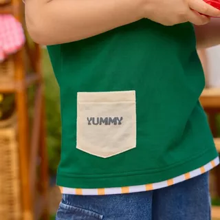 e'clat เสื้อผ้าเด็ก เสื้อเด็ก คอกลม แขนสั้น พิมพ์ลาย เด็กผู้ชาย 1-6 ขวบ เนื้อผ้ายืด100%Cotton 9166