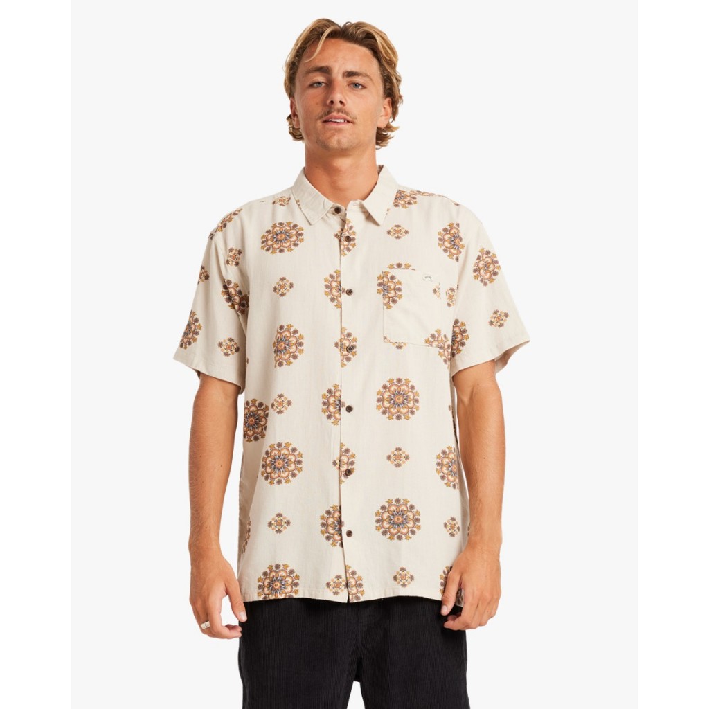 BILLABONG เสื้อเชิ้ตผูู้ชาย Mens Sundays Short Sleeve Shirt-Blue 254 24A041505-RTL