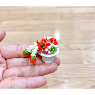 พวงมาลัยจิ๋วมาก งานสวย งานละเอียด ขนาด 4-4.5 cm. ราคา/ชิ้น