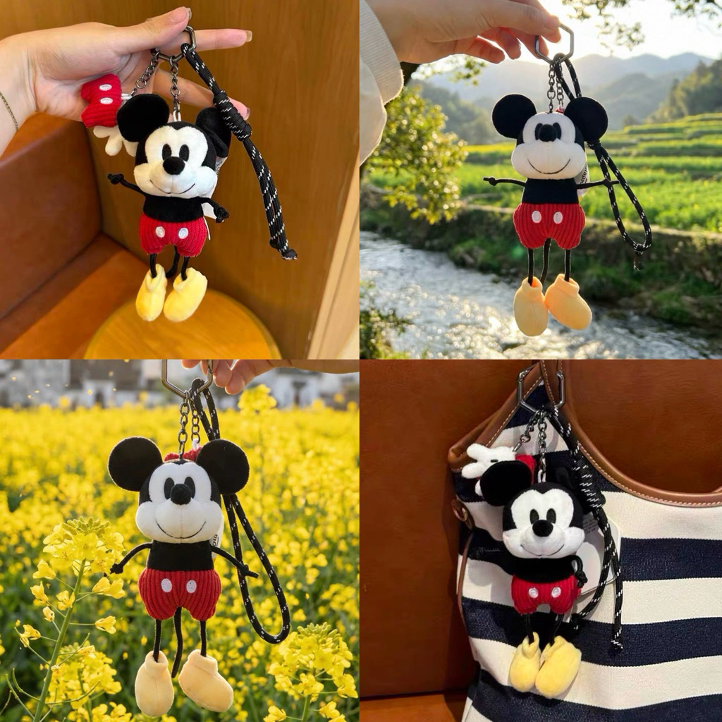 พร้อมส่ง🍎 พวงกุญแจ Potdemiel x Mickey Classic Red มิกกี้ น่ารักมากๆ ตุ๊กตาห้อยกระเป๋า พวงกุญแจตุ๊กตา ของขวัญ 46268