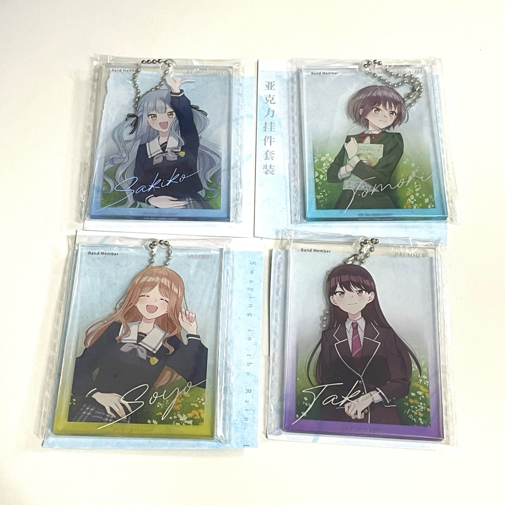 (พร้อมส่ง/ของแท้) พวงกุญแจ CRYCHIC - Togawa Sakiko, Tomori Takamatsu, Nagasaki Soyo, Shiina Taki ~ M