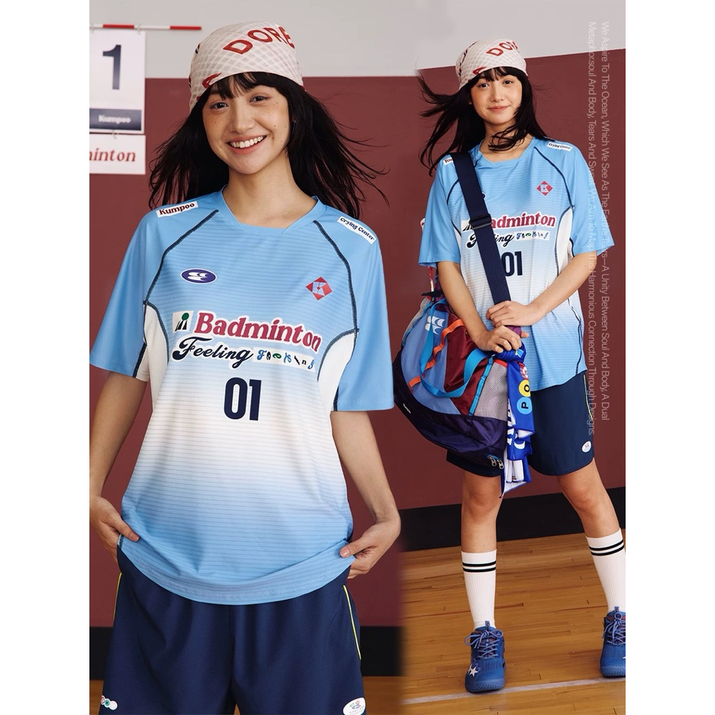 CryingCenter เสื้อออกกำลังกายกีฬาแบดมินตัน ใส่สบาย Badminton Smash T-Shirt 2.0