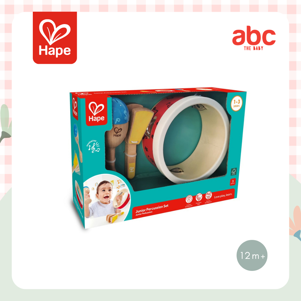 Hape Junior Percussion Set, 3 Pieces, 12M+ image 8