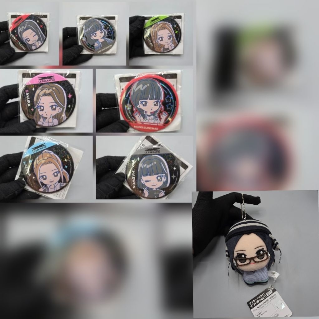 (พร้อมส่ง/แท้✅️) ของสะสม เลเซราฟิม เข็มกลัด LE SSERAFIM  kazuha sakura EUNCHAE  yunjin  haewon ฟิมมี