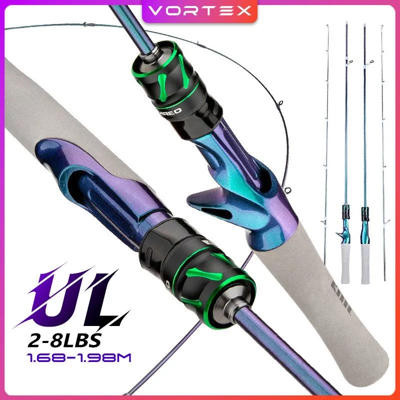 เบ็ดตกปลา พร้อมส่ง คันเบ็ดตกปลาคาร์บอน แฮนด์เมด UL 1.68 ม. 1.80 ม. 2.1 ม. คาสติ้ง/สปินนิ่ง