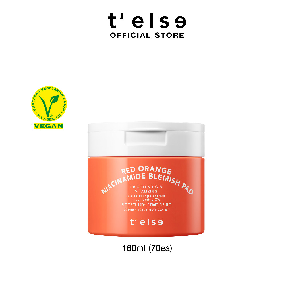T'else Red Orange Niacinamide Blemish Pad 160 ml