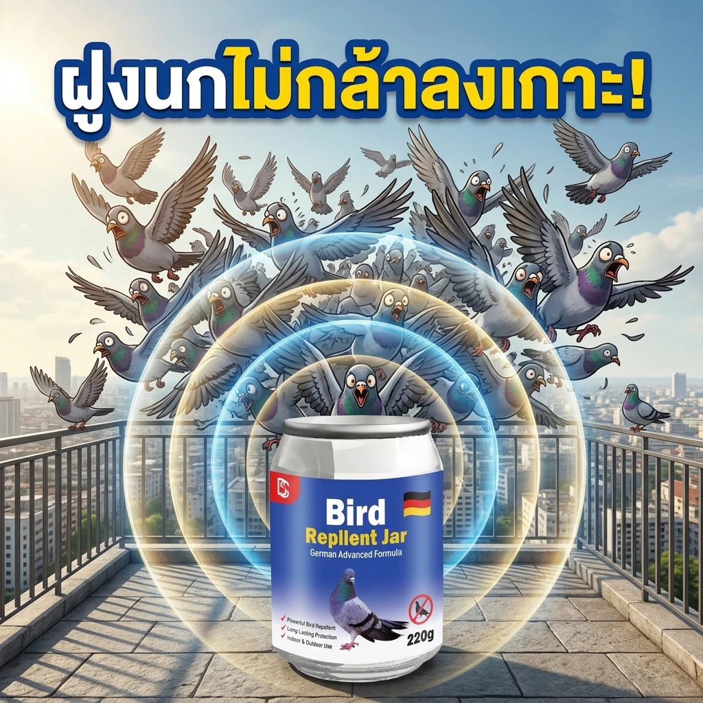 🕊️🚫นกไม่กล้าเข้าใกล้แล้ว🚫🕊️SLB ไล่นกพิราบ ไล่นก นกพิราบ ไล่ กําจัดนก เติมน้ำแล้วใช้ได้ไม่จำกัด กันนก ที่ไล่นก