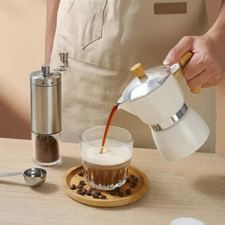 ชุดของขวัญเครื่องชงกาแฟ 7 ชิ้น Moka Pot อุปกรณ์กาแฟเอสเปรสโซ พกพาชงด้วยมือ