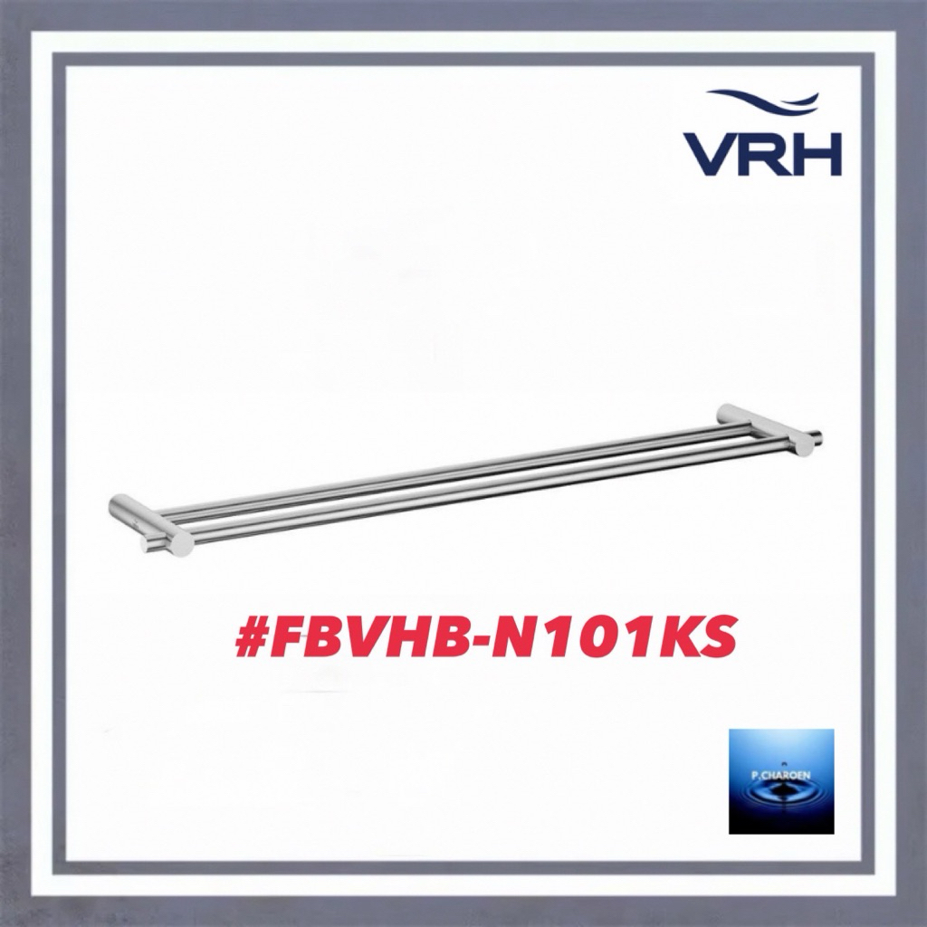#VRH#ราวแขวนผ้า2ชั้น ยาว60ซม.รุ่นBONNY#FBVHB-N101KS