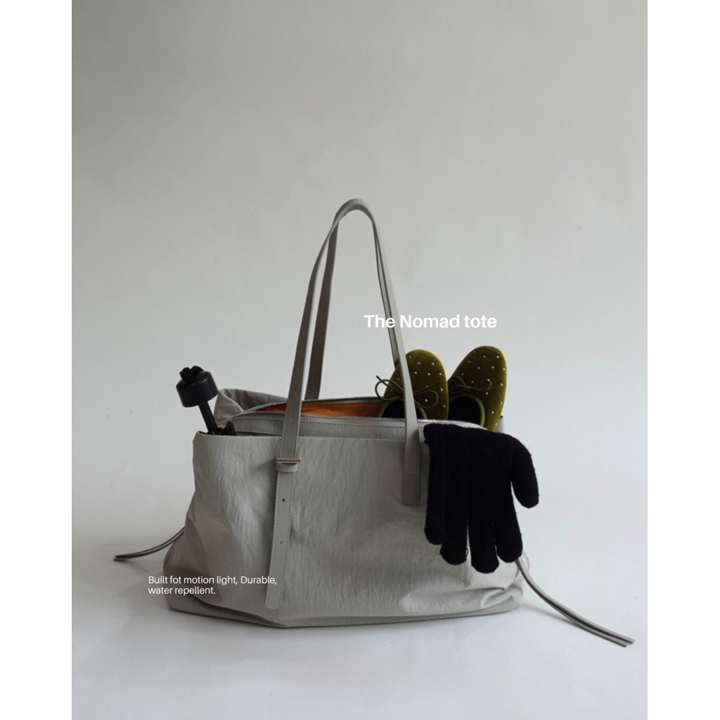 (Pre-order ~7วัน) picke | Nomad tote bag #picke017 กระเป๋าผ้าไนล่อน กระเป๋าใบใหญ่