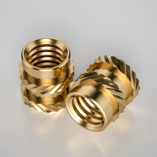 Brass Heat Set Inserts M1 M2 M3 M4 M5 M6 น็อตฝังทองเหลือง สำหรับพลาสติก งานพิมพ์ 3D Threaded Insert