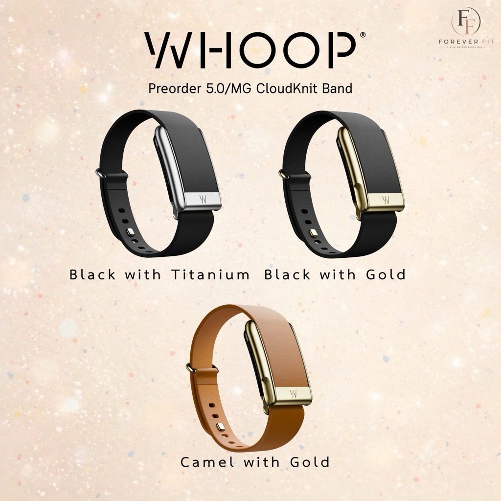 WHOOP 5.0/MG LeatherLuxe Band ของแท้ 100% สายสำรองสำหรับ WHOOP ONE / PEAK / LIFE