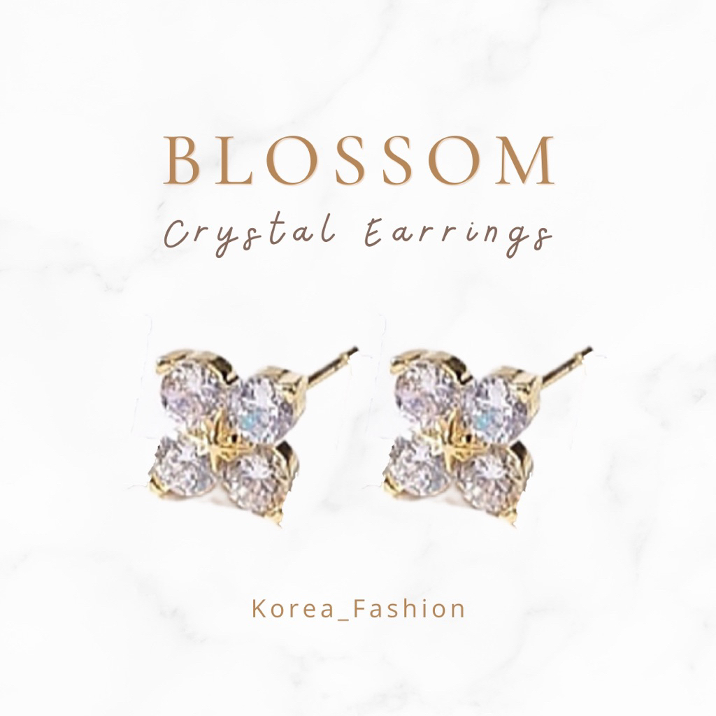 Blossom crystal earrings