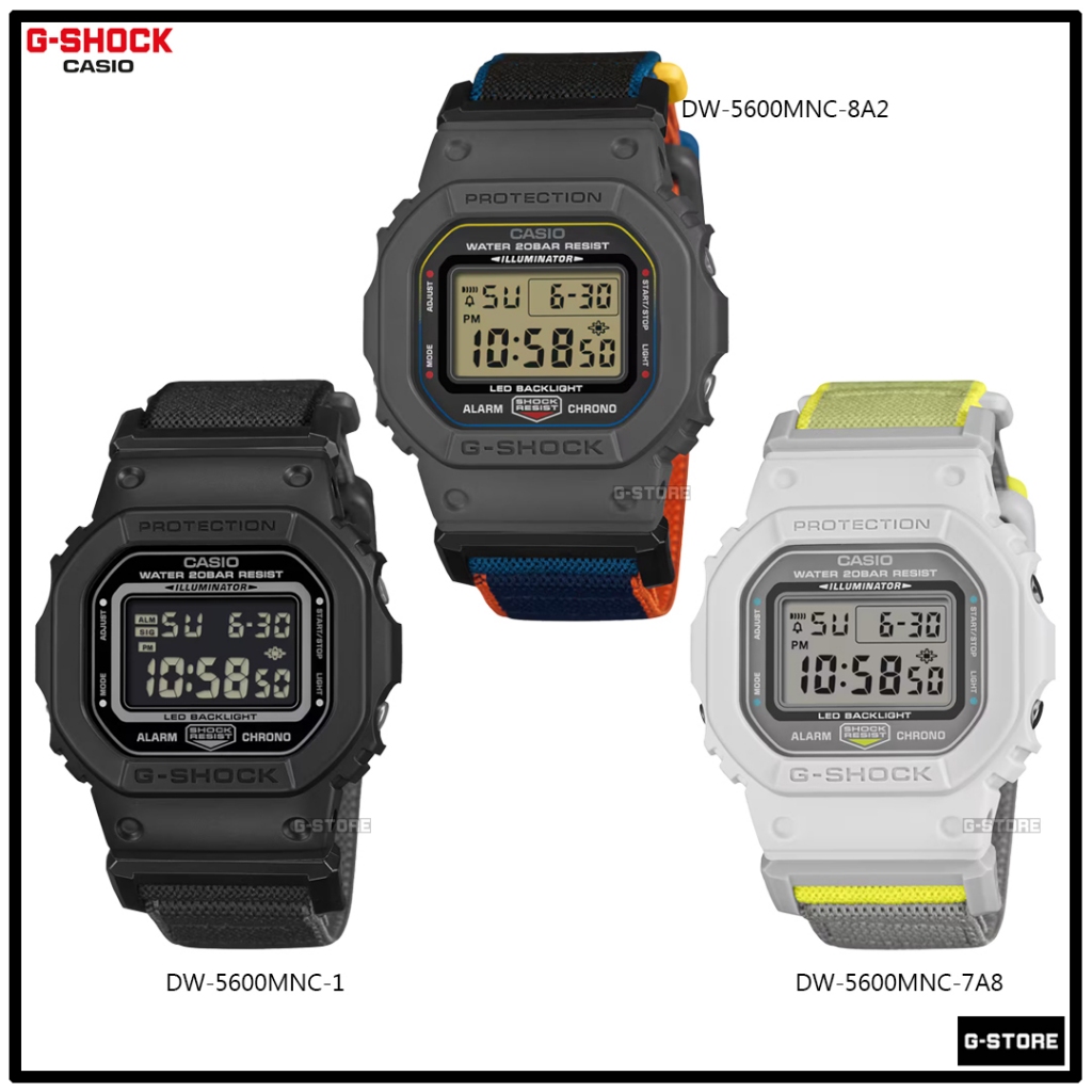 G-SHOCK รุ่น DW-5600MNC-1 | DW-5600MNC-7A8 | DW-5600MNC-8A2 รับประกันศูนย์ 1 ปี DW-5600 DW-5600MNC