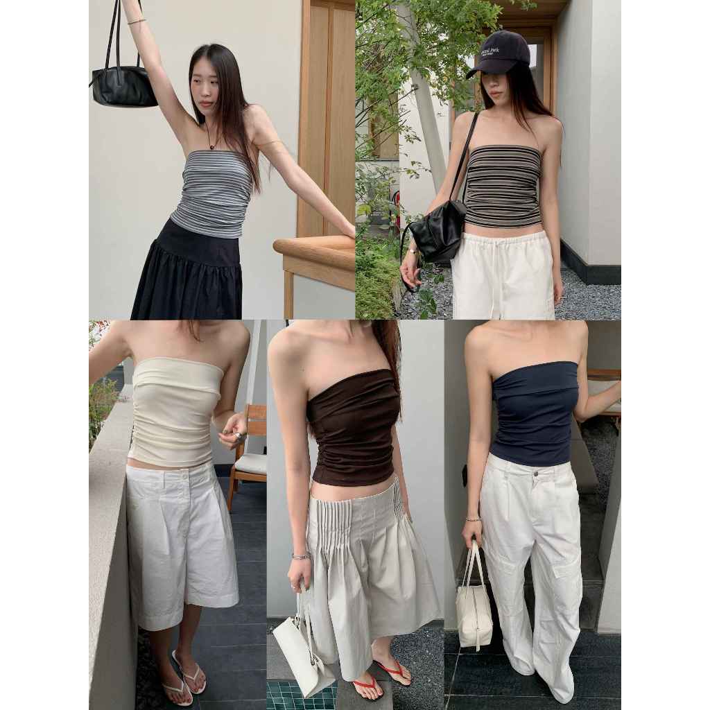INBYIN - เสื้อเกาะอกผ้ายืด  DAILY TUBE TOP  - I3660