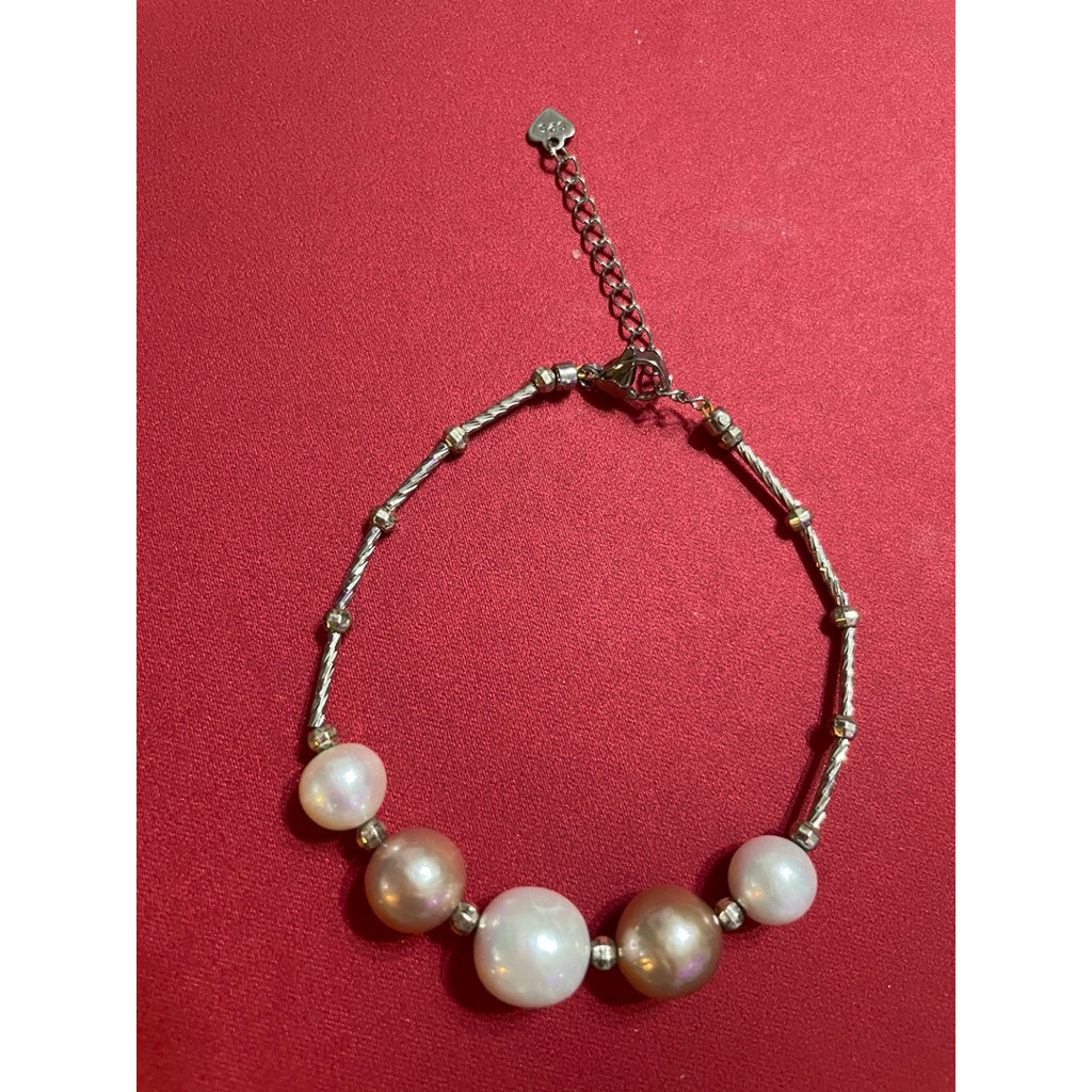 Pearl Bracelet-45/ Fresh Water Pearl, Bracelet with 5cm diameter