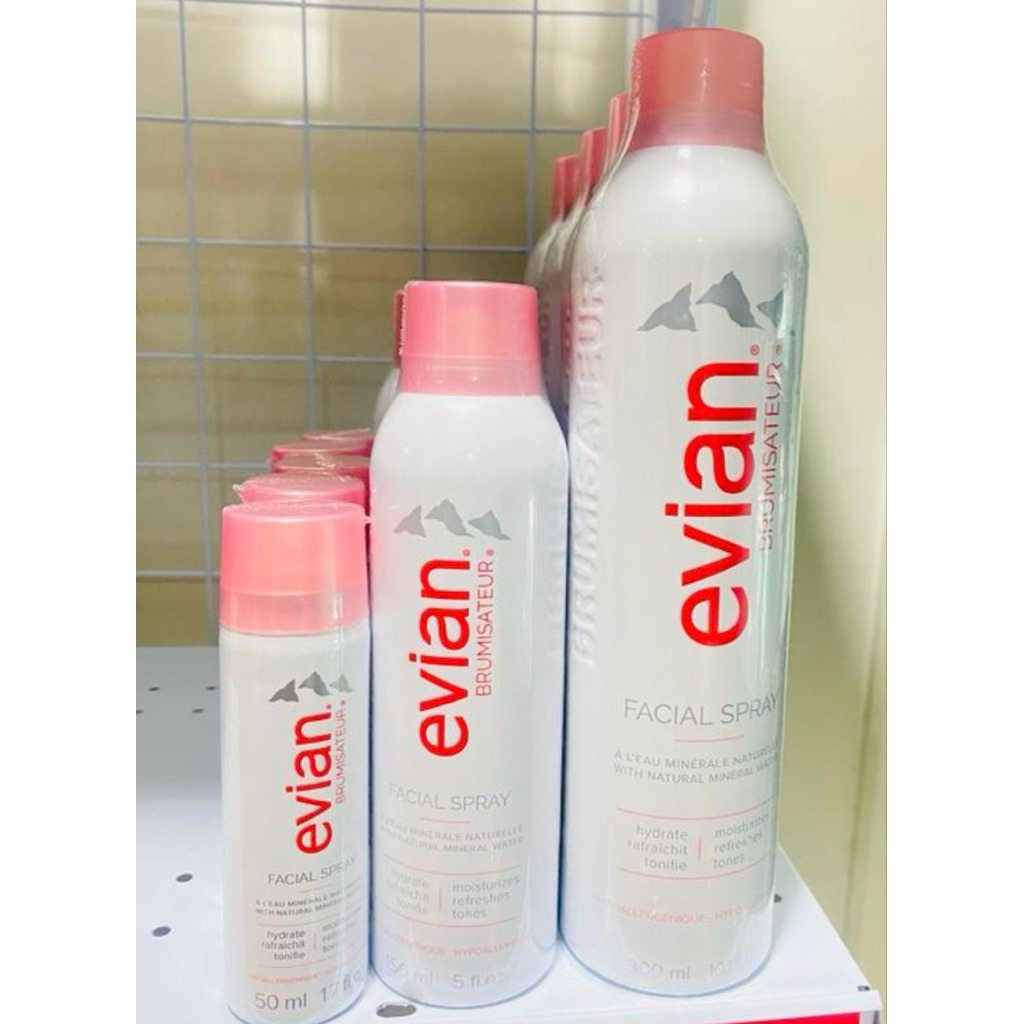 สเปรย์น้ำแร่ Evian Facial Sprayตัวช่วยเติมความสดชื่นให้ผิวแบบทันที ใช้ง่าย