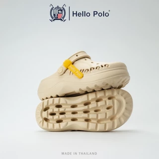 Hello Polo รองเท้าหัวโต HP8067 แบบสวม ดีไซน์มินิมอล วัสดุ EVA นุ่มเบา ใส่สบาย กันลื่น พื้นสูง 5 cm.
