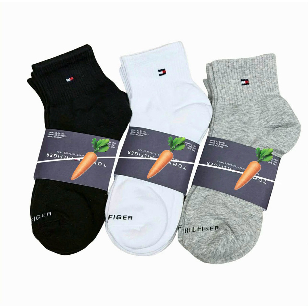 📍พร้อมส่ง 📍ถุงเท้า T M  ข้อกลาง ผ้านุ่มมาก ใส่สบาย ใส่ได้ตั้งแต่34-42  1แพ็ค3คู่ สี ขาว ดำ เทา คละสีได้