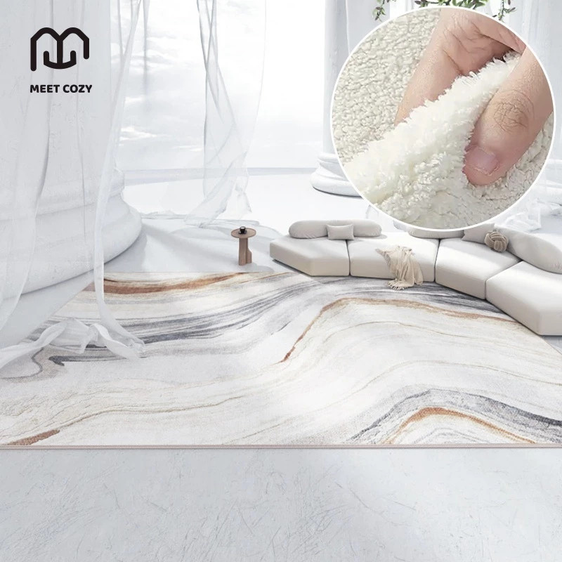MEET COZY พรมปูพื้น ผ้าแคชเมียร์เทียม carpet นุ่ม พรมปูพื้นห้อง พรมปูห้องนอน#1 DB-Leo