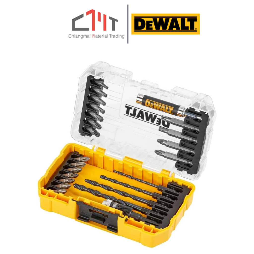 DEWALT ชุดดอกไขควงและดอกสว่าน 25 ชิ้น No.DT70708-QZ