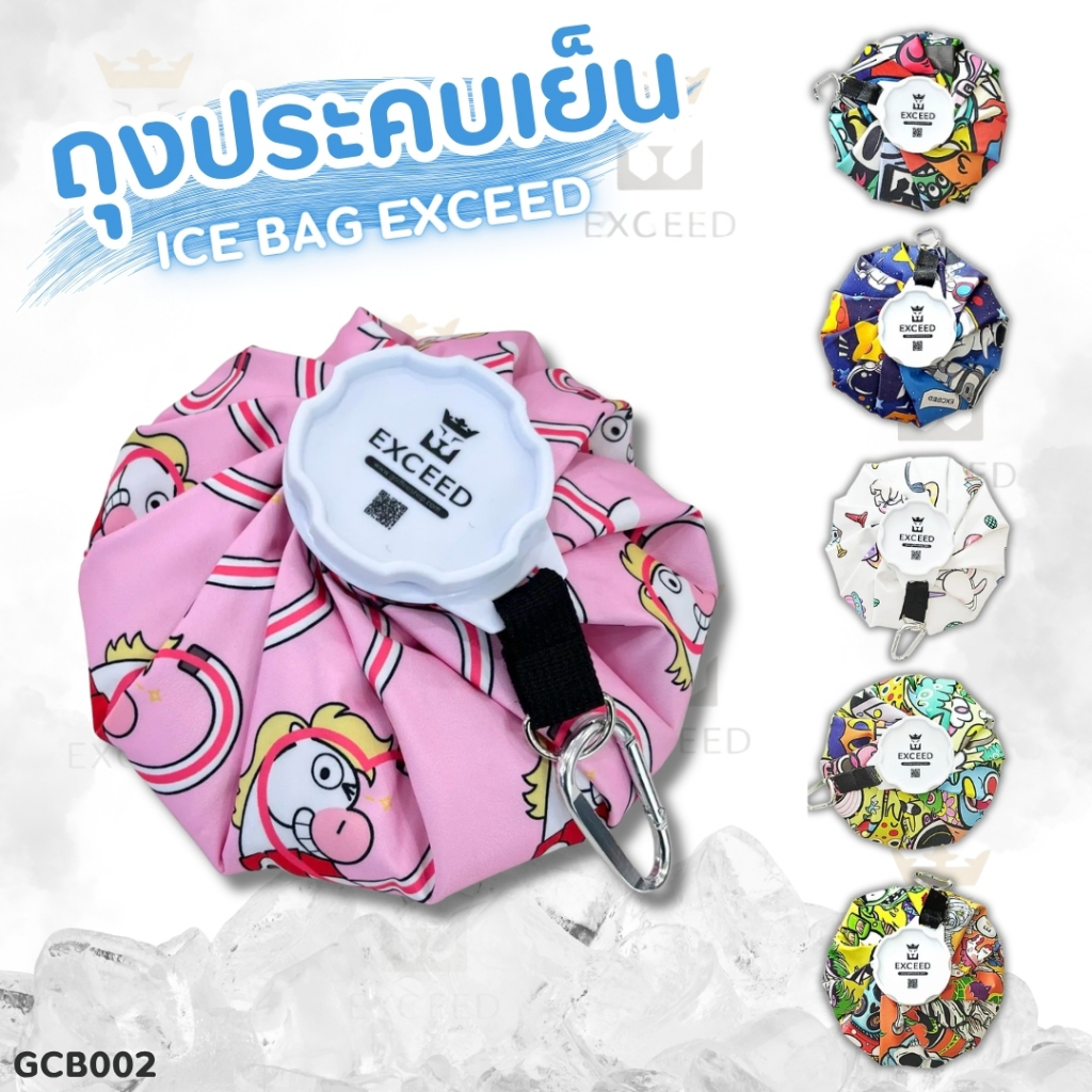 ถุงประคบเย็น Ice Bag Exceed (GCB002) ลดอาการบวม/ช้ำ ขนาดสินค้า 8-9 นิ้ว พกพาสะดวก