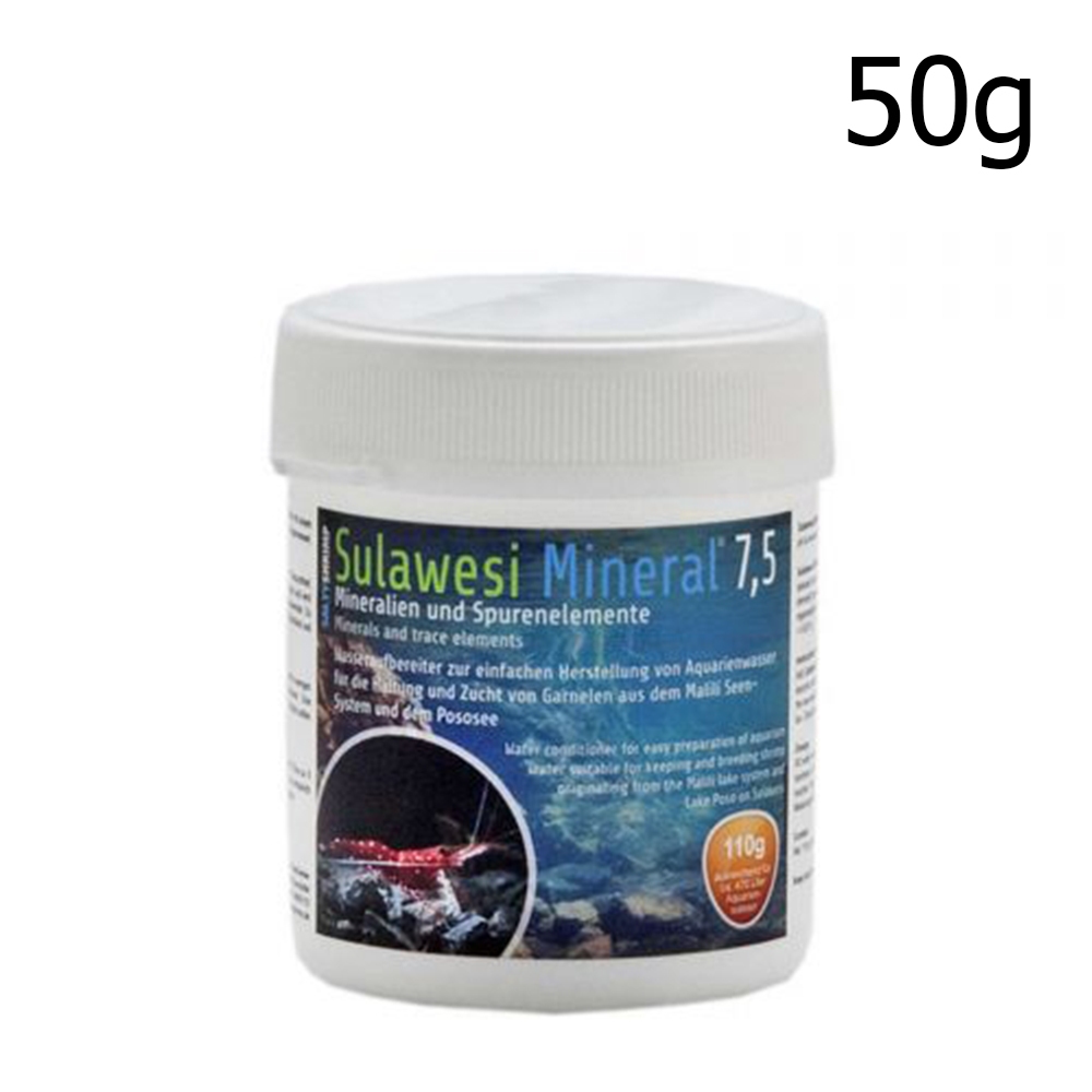 Salty Shrimp Sulawesi Mineral pH 7.5 (ตักแบ่งจากกระปุกใหญ่) แร่ธาตุสำหรับตั้งตู้ เหมาะสำหรับ กุ้งสุราเวสี