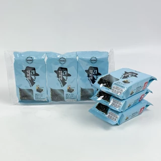 สาหร่ายเกาหลี 3 ห่อ 6 ห่อ 9 ห่อ KOREA SEAWEED ของแท้จากเกาหลี 100% 김 สาหร่ายทะเลปรุงรส