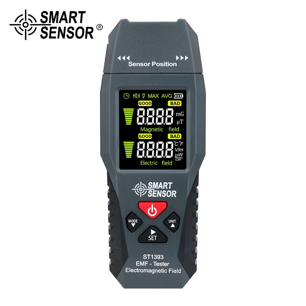 เครื่องวัดสนามแม่เหล็กไฟฟ้า รุ่นST1393  หน้าจอคมชัดพร้อมไฟ backlight SMART SENSOR EMF METER 10045