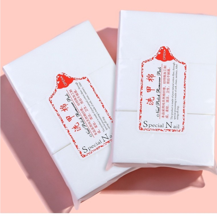 400Pcs Nail Polish Remover Pads, Lint-Free Cotton Wipes for Gel & Acrylic Removal
