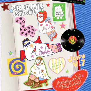 สติกเกอร์ | jaifu v.7 | PVC die-cut100% กันน้ำ ลอกไม่เป็นคราบ