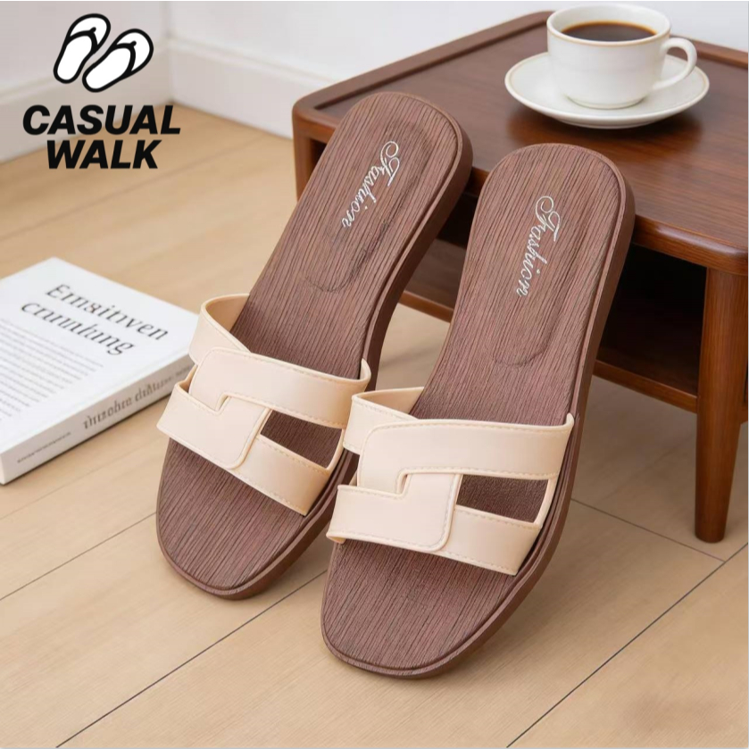 ✨ใหม่! CASUAL WALKรองเท้าแตะแฟชั่นผู้หญิงสไตล์มินิมอลหรู ดูแพง จับคู่ทุกลุคฤดูร้อน ราคา ถูกที่สุด ดีลบีเคเค แกลเลอรีภาพที่ 6