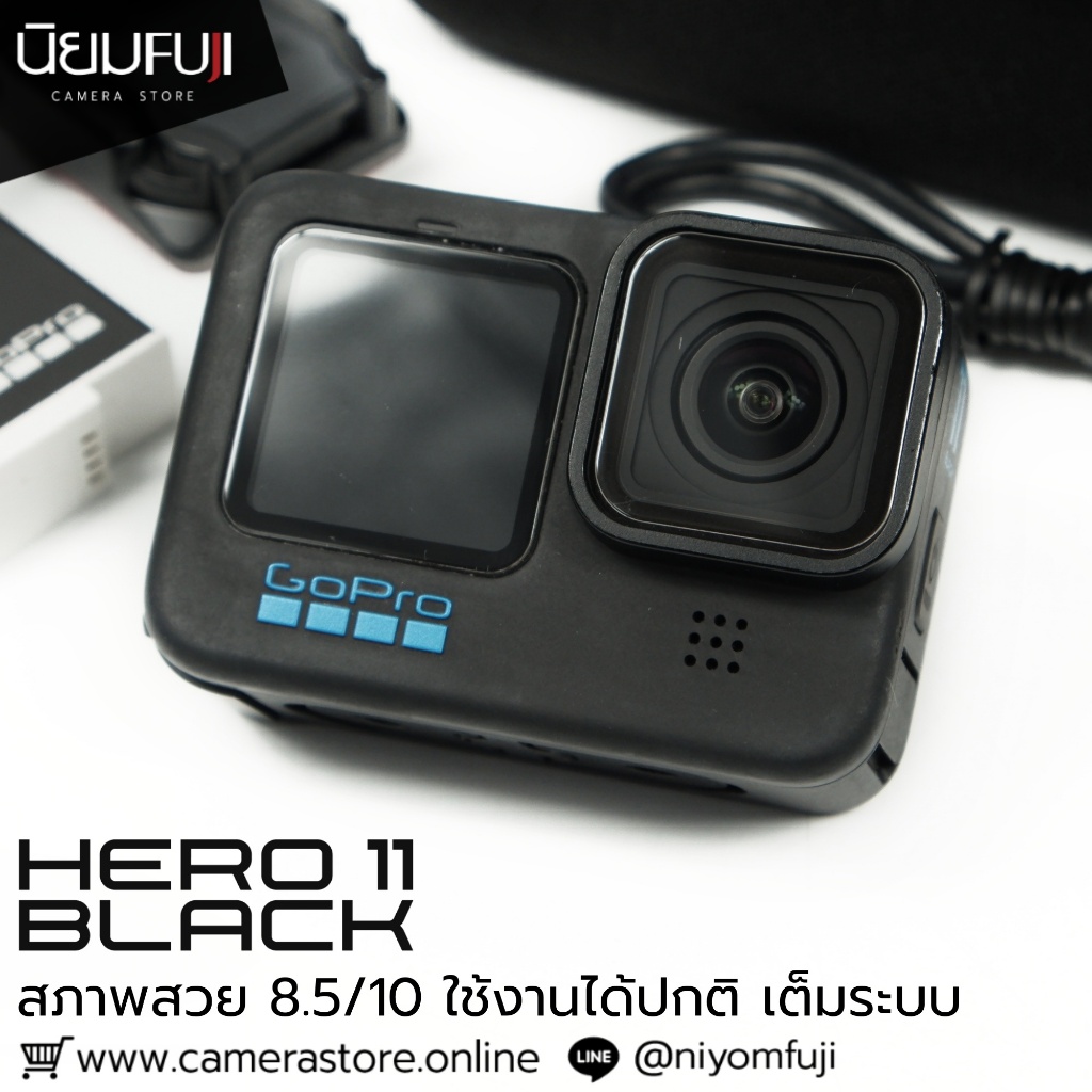 GoPro HERO 11 Black ใช้งานเต็มระบบ กล้องมือสอง กล้องราคาถูก