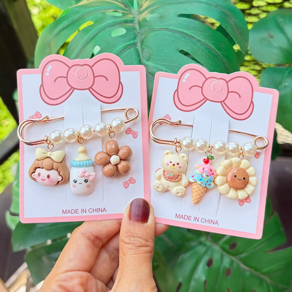 🧡New1 เข็มกลัดคนท้อง ขนาด 7 ซม. ติดแน่น ไม่เป็นรู brooch ติดเสื้อผ้า กระเป๋า ฮิญาบ ปรับเอวกางเกง สินค้าพร้อมส่ง