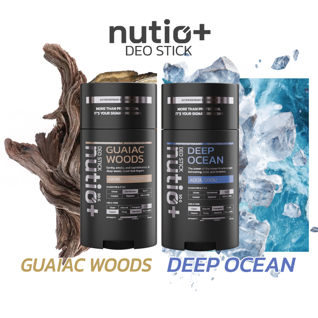 โรลออนผู้ชาย NUTIO+ DEO STICK  แท่งน้ำหอม ระงับกลิ่นกาย Deodorant