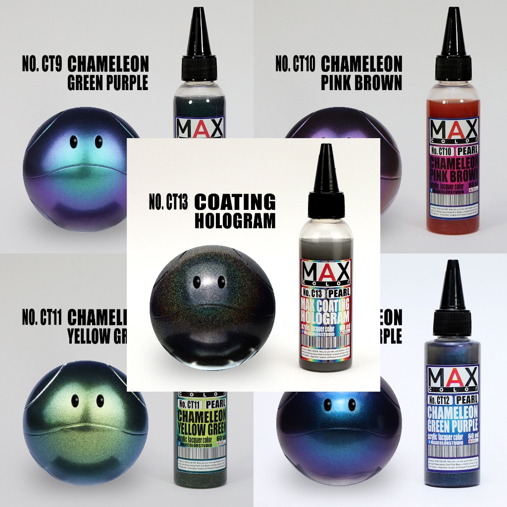 CT9-CT13 max color สีพ่นโมเดล กันดั้ม รถถัง อาร์ททอย พลาสติกโมเดล สีผสมสำเร็จพร้อมใช้งาน