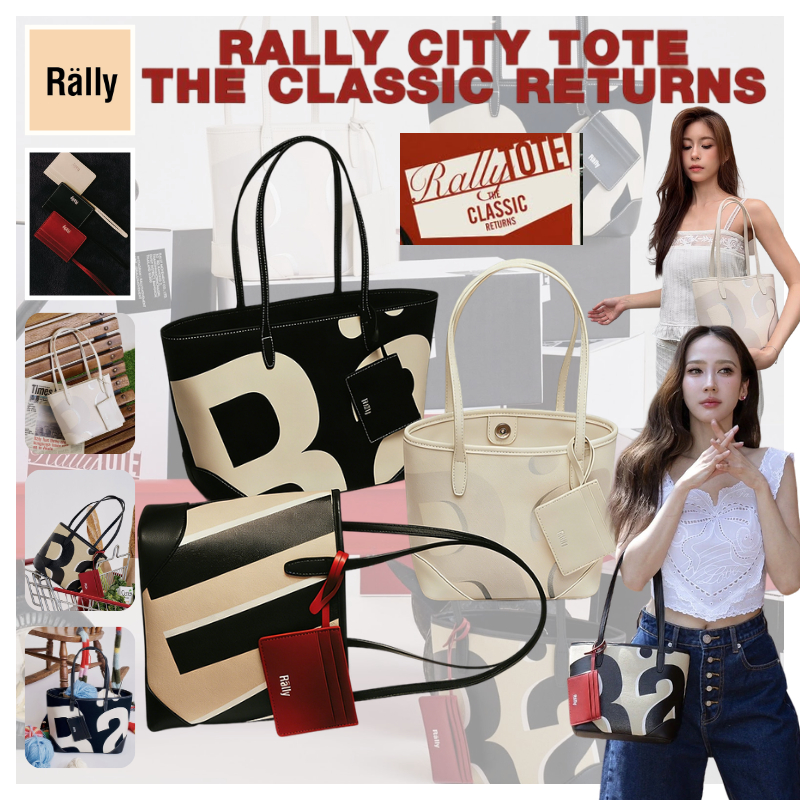 【♠️❄️📜】🔥‼️Rally City Tote : The Classic Returns Rally The Bag Official กระเป๋า แท้ Rally Movement Mi