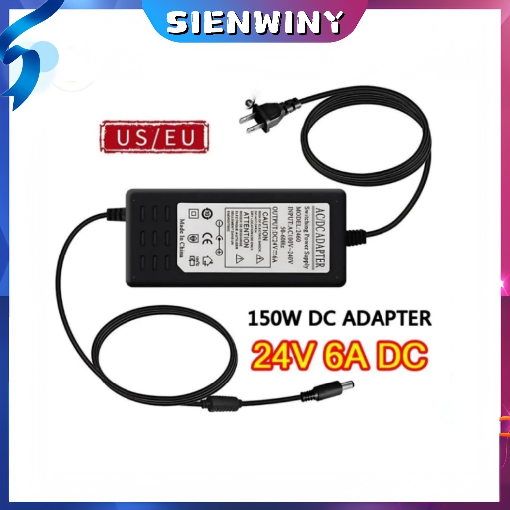 AC/DC 24V 6A US อะแดปเตอร์ไฟฟ้า diffuser power adapter อะแดปเตอร์ อะแดปเตอร์แปลงไฟ Power Supply Adapter Charger US