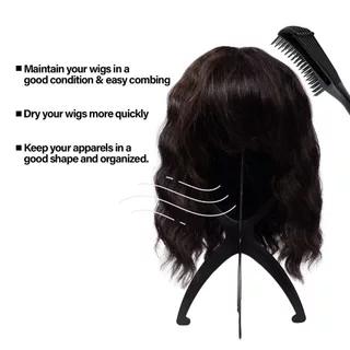 2 ชิ้น วิก ที่วางวิกผม ขาตั้งวิกผม อุปกรณ์แขวนวิกผม ขาตั้งตากวิกผม ขาตั้งวิกผม หวี อุปกรณ์ดูแลวิกผม