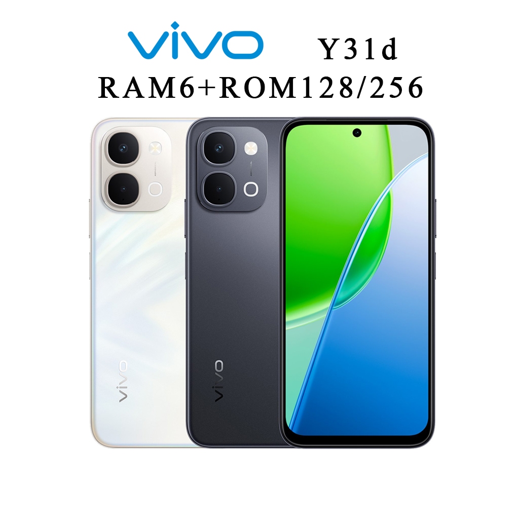 [New] Vivo Y31d (6+128) (6+256GB) | ทนน้ำทนฝุ่น IP68&69 | จอ 6.75 นิ้ว | แบต 7200mAh | ประกันศูนย์ไทย