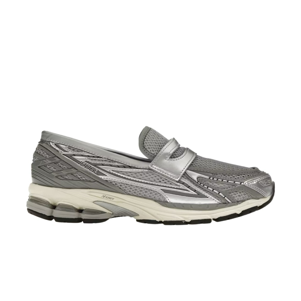 New Balance 1906L Loafer Metallic Silver ของแท้ พร้อมส่ง (ลองใส่1ครั้ง) ป้าย กล่องครบ Size : Us 7