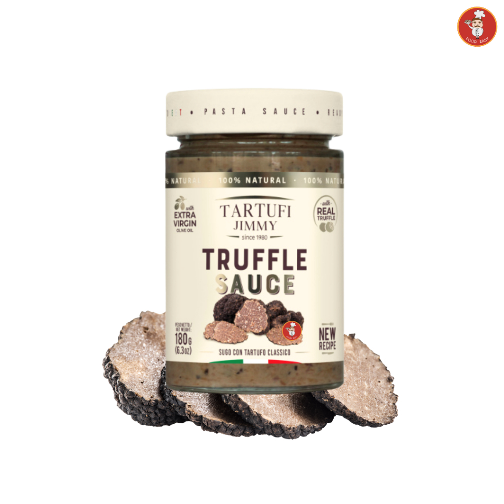 ซอสพาสต้า ทรัฟเฟิล Jimmy Tartufiซอสทรัฟเฟิลล้วน Pasta Suace Truffle 180g